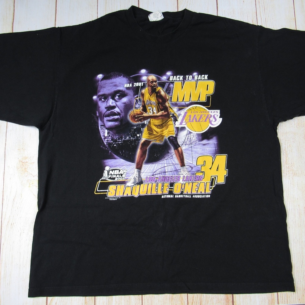 Shaquille O'Neal 2001 MVP Finals Black Shirt
